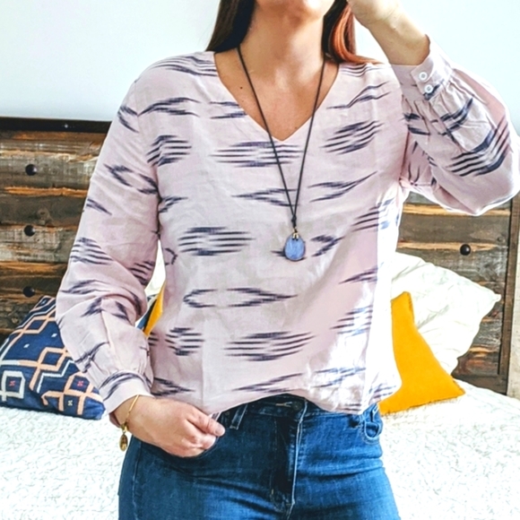 FINAL SALE 🆕🌿SUNDANCE BOHO LINEN TOP🌿 - Picture 1 of 4